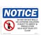 Signmission OSHA Notice Sign, 5" Height, 7" Width, Do Not Deface Walls No Loitering Sign With Symbol, Landscape OS-NS-D-57-L-11137 - alternate 1